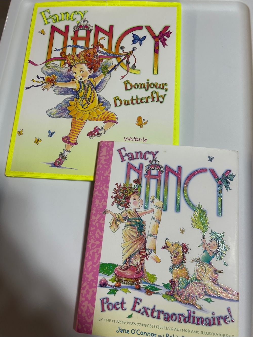 Harper Fancy Nancy Kids Books - Yellow, Pink, Green Accents